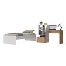Conjunto Quarto Cama Solteiro Com Colchão/escrivaninha Multimóveis Mp4226 Branco/rustic Branco/rustic Conjunto Quarto Cama Solteiro Com Colchão/escrivaninha Multimóveis Mp4226 Branco/rustic Branco/rustic