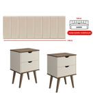 Conjunto Quarto Casal Cabeceira 1.60 e 2 Mesas De Cabeceira