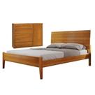 Conjunto Quarto de Casal Cama 140cm com Cômoda 5 Gavetas com Sapateira Unique