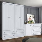 Conjunto Quarto Henn Americana 2 Peças 5 Portas 8 Gavetas
