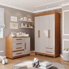 Conjunto Quarto Infantil 2 Peças Aurora Espresso Móveis