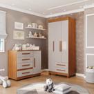 Conjunto Quarto Infantil 2 Peças Aurora Espresso Móveis