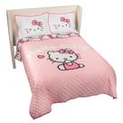 Conjunto Quilt & Sham Jay Franco Hello Kitty Full/Queen Size