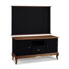 Conjunto Rack 60811M + Painel 50505 para Sala Pés Luiz XV 1 Gaveta 2 Portas e Nicho Linz Móveis Conjunto Rack 60811M + Painel 50505 para Sala Pés Luiz XV 1 Gaveta 2 Portas e Nicho Linz Móveis