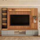 Conjunto Rack com Painel para Tv até 75 Polegadas com Cristaleira Magnum Conjunto Rack com Painel para Tv até 75 Polegadas com Cristaleira Magnum