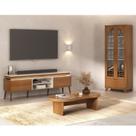 Conjunto Rack e Cristaleira e Mesa de Centro Murano