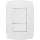 Conjunto Rad Modular Branco 1803004 3 interruptores Simp
