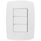 Conjunto Rad Modular Branco 1803004 3 interruptores Simp