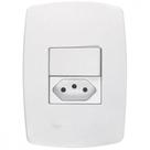 Conjunto Rad Modular Branco 1803121 1S+1Tomada 10A Conjunto Rad Modular Branco 1803121 1S+1Tomada 10A