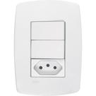 Conjunto Rad Modular Branco 1803122 2S+1Tomada 10A