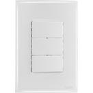 Conjunto Radial Ouro Branco 3 interruptores Simp 1809004 Conjunto Radial Ouro Branco 3 interruptores Simp 1809004