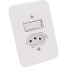 Conjunto Radial Pollar 1901118 1S 1Tomada 10A - Kit C/20 Unidades Conjunto Radial Pollar 1901118 1S 1Tomada 10A - Kit C/20 Unidades