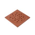 Conjunto Ralo com Fecho e Porta Grelha 15x15cm Marrom