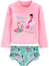 Conjunto Rashguard Simple Joys by Carter's Girls 4T Aqua Green Conjunto Rashguard Simple Joys by Carter's Girls 4T Aqua Green