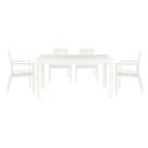 Conjunto Rattan 4 Cadeiras Milano + Mesa Niza