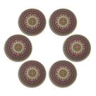Conjunto redondo de 6 Plant Coaster Mat K KILIPES de 8,5 polegadas