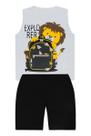 Conjunto Regata e Bermuda Preta - Big Bless Conjunto Regata e Bermuda Preta - Big Bless