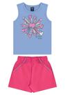 Conjunto Regata e Short para Menina Bee Loop