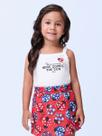Conjunto regata e shorts saia joaninha momi.