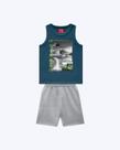 Conjunto Regata Kitesurfing e Bermuda Moletom Infantil Masculino Kyly 1001370