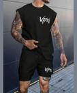 Conjunto Regata Oversized Masculina Bermuda Tactel Academia Veraw Camisão Algodão