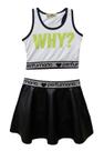 Conjunto Regata Saia Preto Pituchinhus