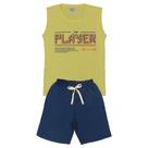 Conjunto Regata The Player Amarela e Bermuda - Luky & Buky