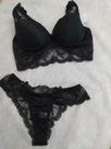 Conjunto renda preto