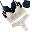 Conjunto Renda Sutia E Tanga Fio Duplo Premium Luxo