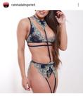Conjunto rendado tipo cinta liga