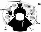 Conjunto Retificador Bosch MB / Scania / MF / VW / Volvo 95A