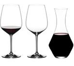 Conjunto Riedel Decanter + 2 Taças Heart to Heart Cabernet