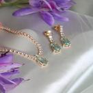 Conjunto Riviera Cristal e Zircônias Conjunto Riviera Cristal e Zircônias