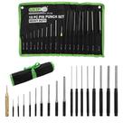 Conjunto Roll Pin Punch Gunsmithing Grip 18 unidades com bolsa de armazenamento