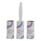 Conjunto rolo adesivo 3 pecas - simplo branco
