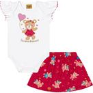 Conjunto Rolú Body e Saia branco Conjunto Rolú Body e Saia branco