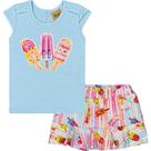Conjunto Rolú Body e Short-saia Azul Conjunto Rolú Body e Short-saia Azul