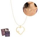 Conjunto Rommanel corrente feminino e pingente coração love Conjunto Rommanel corrente feminino e pingente coração love