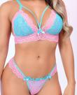 Conjunto Rosa e azul Conjunto Rosa e azul