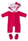 Conjunto Roupa Roupinha Para Boneca Bebê Macacão Personagem Gata Gatinha Hello Kitty Compatível Com Bebê Reborn Até 40 Centímetros De Altura