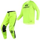 Conjunto Roupa Trilha Moto Cross ASW Minimal Amarelo Enduro