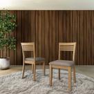 Conjunto Rubi com 2 Cadeiras Madeira Pinus Freijó - Finestra