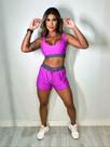 Conjunto Runner - Uva com cinza