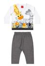 Conjunto Safari Infantil Menino Bebê Meia Estação Blusa Manga Longa Calça Moletom Sem Felpa - Elian Conjunto Safari Infantil Menino Bebê Meia Estação Blusa Manga Longa Calça Moletom Sem Felpa - Elian