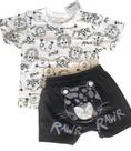 Conjunto safari masculino infantil verão - camiseta e short Conjunto safari masculino infantil verão - camiseta e short