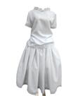 Conjunto Saia Branco de Ração - Candomblé