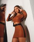 Conjunto saia +cropped,disponível na cor amarelo ocre,M.