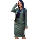 Conjunto Saia e Blazer Social Moda Evangélica Cristã Social