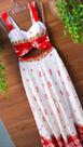 Conjunto saia e cropped branco tamanho G Conjunto saia e cropped branco tamanho G