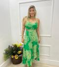 Conjunto saia envelope com croppet
